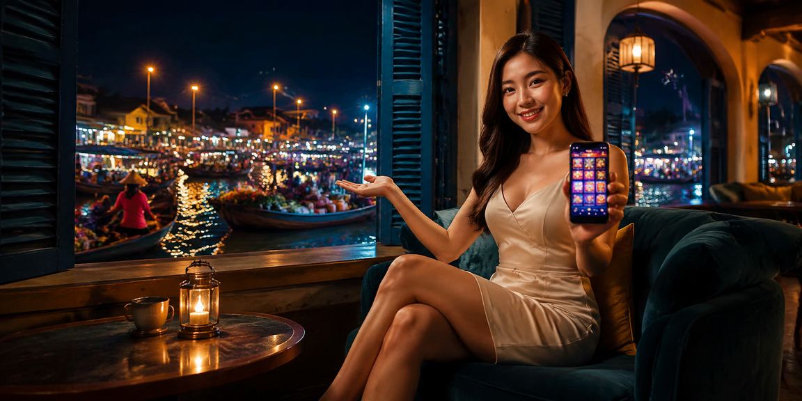 Người dùng tại Cần Thơ uống cà phê và theo dõi kết quả cá cược trực tuyến trên điện thoại