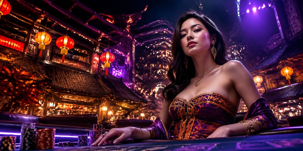 Cảnh Sa Pa về đêm với ánh đèn neon và người dùng VIP nhận bonus trực tuyến